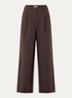 Gale loose fit pantalon met steekzakken - Bruin