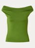 Hima off shoulder top - Groen