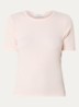 Igor T-shirt met ribstructuur - Lichtroze