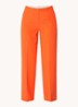 Nelli high waist loose fit pantalon met steekzakken - Oranje