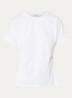 Pataya t-shirt van  katoen met siernaad - Wit