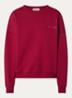 Paula sweater met logo - Donkerrood