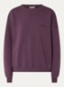 Paula sweater met logo - Aubergine
