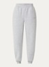 Tia high waist tapered fit joggingbroek met logo en steekzakken - Grijsmele