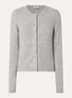Tree fijngebreid vest in alpaca wolblend - Grijsmele