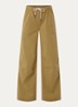 Urania high waist loose fit broek met steekzakken - Khaki
