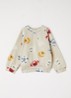 Disc sweater met print - Zand