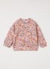 Disc sweater met print - Lime