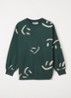 Monti sweater met print - Groen
