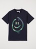 Riley T-shirt met print - Donkerblauw