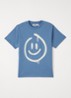 Riley T-shirt met print - Blauw