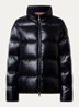 Abbadia puffer jack met donsvulling en ritszakken - Zwart