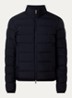 Baudinet puffer jack met donsvulling en logo - Donkerblauw
