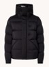 Madeira puffer jack met donsvulling en logo - Zwart