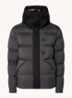 Madeira puffer jack met donsvulling en logo - Lichtgrijs