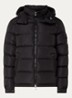 Maya puffer jack met donsvulling en afneembare capuchon - Zwart