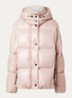 Parana puffer jack met donsvulling en ritszakken - Roze