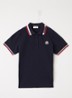 Polo met logoborduring - Donkerblauw