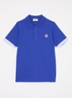 Polo van piqué katoen - Blauw