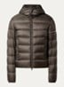 Ravenlock puffer jack met donsvulling en afneembare capuchon - Bronsgroen