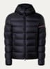 Ravenlock puffer jack met donsvulling en afneembare capuchon - Zwart