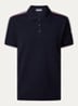 Regular fit polo van piqué katoen met logo - Blauw