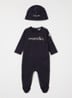 Set van babypak met muts in giftbox 2-delig - Donkerblauw