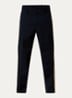 Straight fit pantalon met trekkoord en steekzakken - Donkerblauw