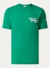 T-shirt met logoborduring - Donkergroen