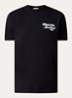 T-shirt met logoborduring - Zwart