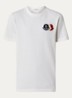 T-shirt met logoborduring - Creme