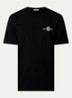 T-shirt met logoborduring - Zwart