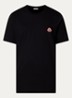 T-shirt met logoborduring - Zwart