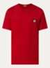 T-shirt met logoborduring - Rood