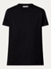 T-shirt met logoborduring - Zwart