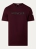 T-shirt met logoprint - Bordeauxrood