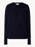 Trui van wol met logo - Blauw