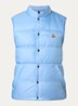 Tuquerouye gewatteerde bodywarmer met donsvulling en logo - Blauwgrijs