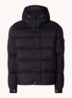 Vezere puffer jack met donsvulling en afneembare capuchon - Zwart