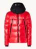 Zubair puffer jack met donsvulling en afneembare capuchon - Steenrood