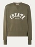 MMCelli sweater met borduring - Bronsgroen