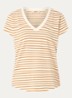 MMKala T-shirt met streepprint - Lichtbruin