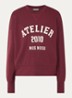 MMNina sweater met logoborduring - Bordeauxrood