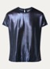 MMNivola top met metallic finish - Donkerblauw