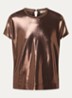 MMNivola top met metallic finish - Cognac