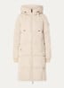 MMNova longline puffer jas met steekzakken - Creme