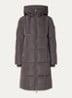 MMNova longline puffer jas met steekzakken - Antraciet