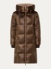 MMNova longline puffer jas met steekzakken - Bruin