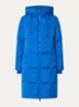 MMNova longline puffer jas met steekzakken - Kobaltblauw