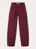 MMRosy Via high waist cropped balloon fit jeans met gekleurde wassing - Bordeauxrood